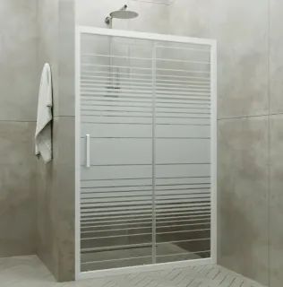 Душевая дверь Triton Слайд Щ0000038520 120 см профиль белый стекло прозрачное с узором